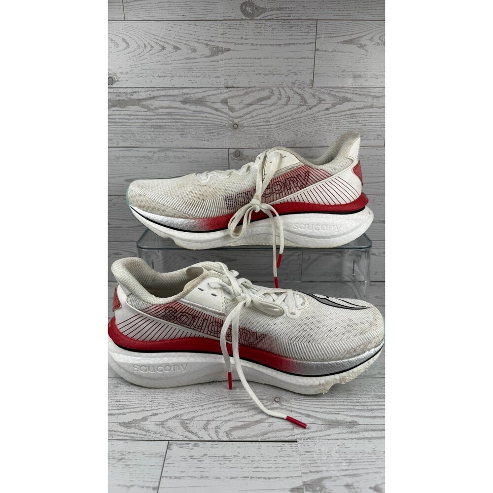 Saucony Endorphin Azura S21070-105 White 8D Men's Sneakers Running Shoes #879 - Picture 2 of 7